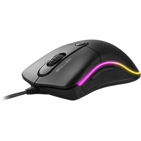 Ratón óptico para juegos Sharkoon Skiller sgm2 (negro, 400 - 6400 dpi, LED rgb)