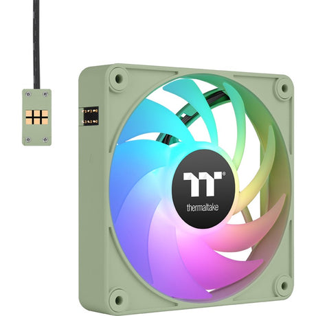 Thermaltake ct120 ex argb sync ventilador de refrigeración para pc matcha verde (paquete de 3 ventiladores) ventiladores de caja (verde claro, 3 piezas, 120 x 120 x 25 mm, pwm)