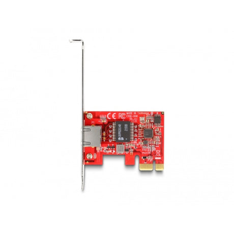 Delock tarjeta pci express x1 a 1 x rj45 2.5 gigabit lan i225 nbase-t - adaptador de red de perfil bajo