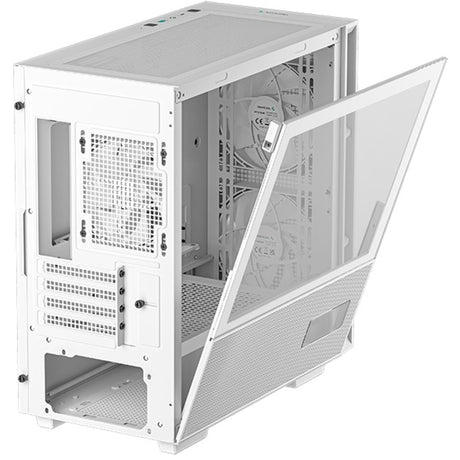 Carcasa minitorre digital Deepcool ch360 (blanca | 1x USB-A | 1x USB-C | RGB | vidrio templado)