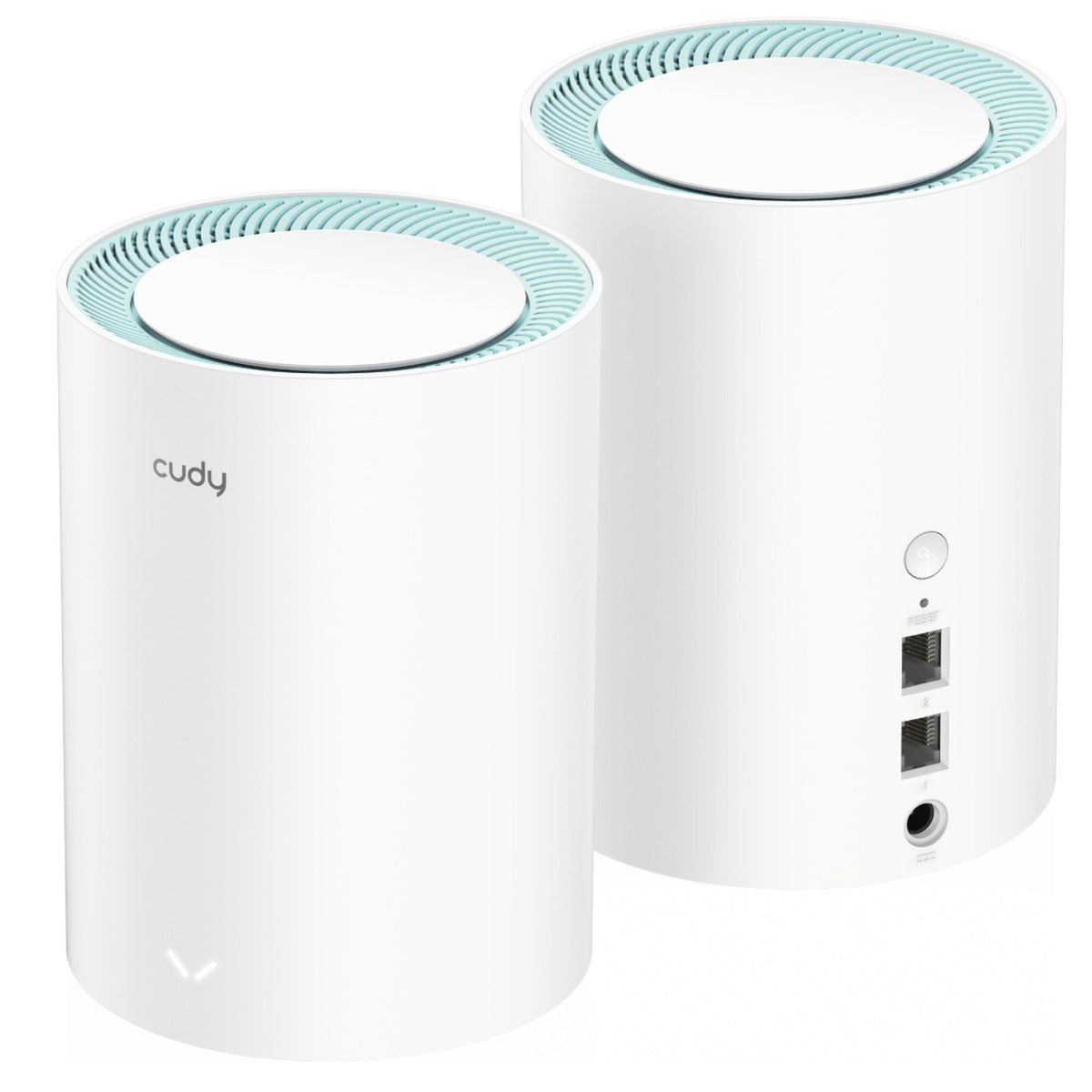 Enrutador de malla con sistema Wi-Fi de malla gigabit Cudy ac1200 (paquete de 2) (blanco)