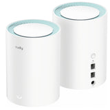 Enrutador de malla con sistema Wi-Fi de malla gigabit Cudy ac1200 (paquete de 2) (blanco)