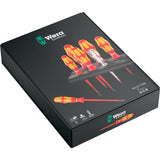 Wera 160 es un juego de 7 destornilladores Kraftform plus serie 100 (rojo amarillo, probador de fase unipolar, soporte, 7 piezas)