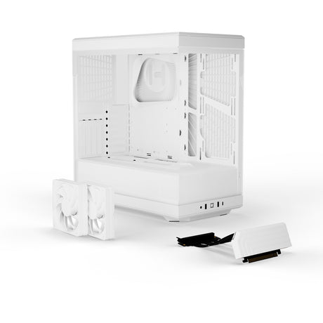 Carcasa torre midi Hyte y40 (blanca | 2x USB-A | 1x USB-C | vidrio templado)