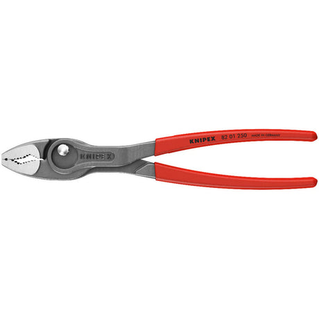 Alicate Knipex twingrip, agarre frontal y lateral (rojo)