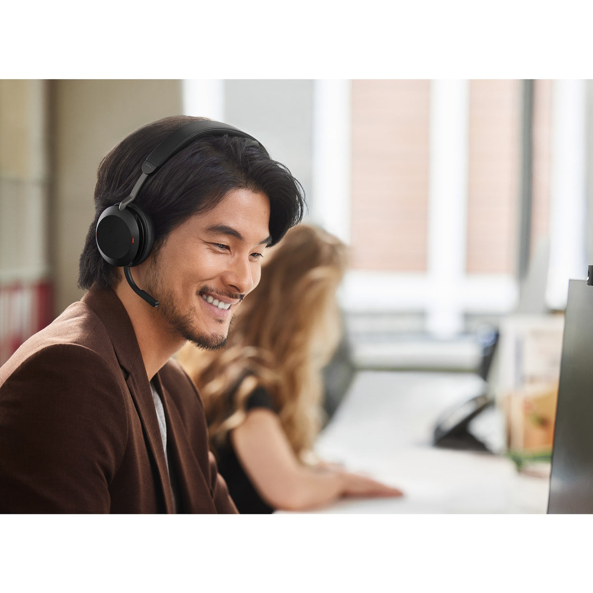 Auriculares supraaurales Jabra evoluciona2 75 (negro, link380c, equipos de microsoft)