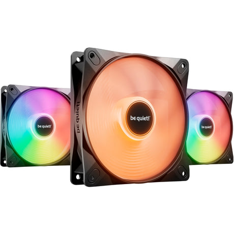 ¡Tranquilizarse! lightwings lx pwm ventiladores de caja rgb de alta velocidad (negro, 3 piezas, 120 x 120 x 25 mm)