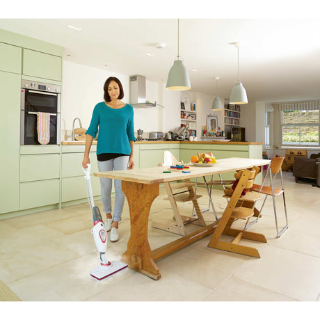Black+decker bds1616r 1600w trapeador a vapor con 2 paños de vapor limpiador a vapor (blanco rojo)