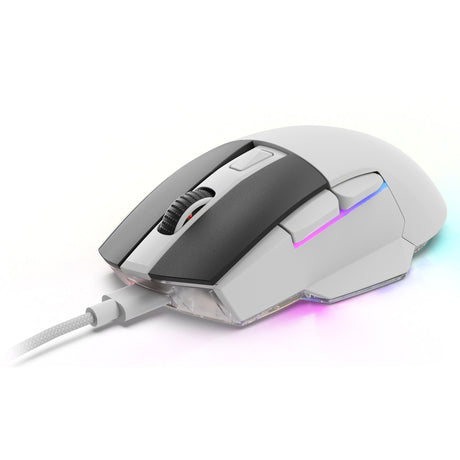 Ratón para juegos Sharkoon Skiller sgm50w (blanco, 400 - 6400 ppp, LED rgb)
