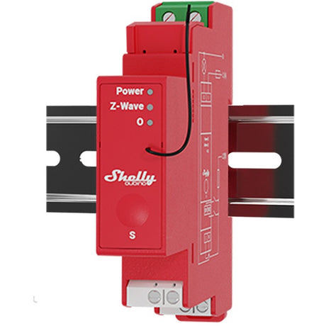 Shelly qubino wave pro 13:00 relevo (rojo)