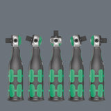 Wera 8009 zyklop pocket set juego de 3 puntas (negro verde, 27 piezas)