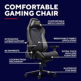 Trust GXT 721 Ruya Pro Premium Cómoda silla gaming (Negro Amarillo)