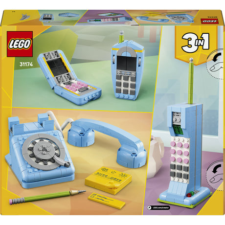 Lego ® Creator Teléfono retro 3 en 1, teléfono antiguo - 31174