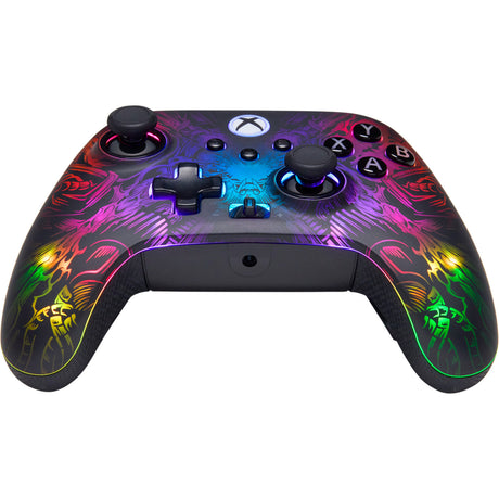 Mando inalámbrico Powera Fusion Pro para Xbox Series X|S con Lumectra (Negro, RGB, Xbox Series X|S, Xbox One, PC)