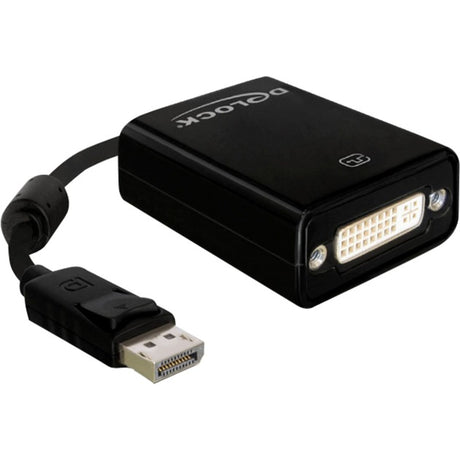 Delock adaptador displayport a dvi-i (negro, 0,12 metros, pasivo)
