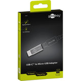 Adaptador Goobay USB-C a micro-USB (gris)