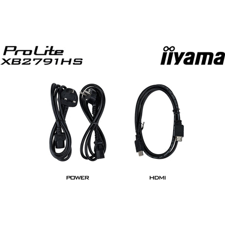 Monitor Iiyama prolite xb2791hs-b1 27 (negro (mate), 120 hz, hdmi, displayport, audio)