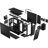 Diseño fractal meshify 2 carcasa de torre midi (negro | 2x USB-A | 1x USB-C)
