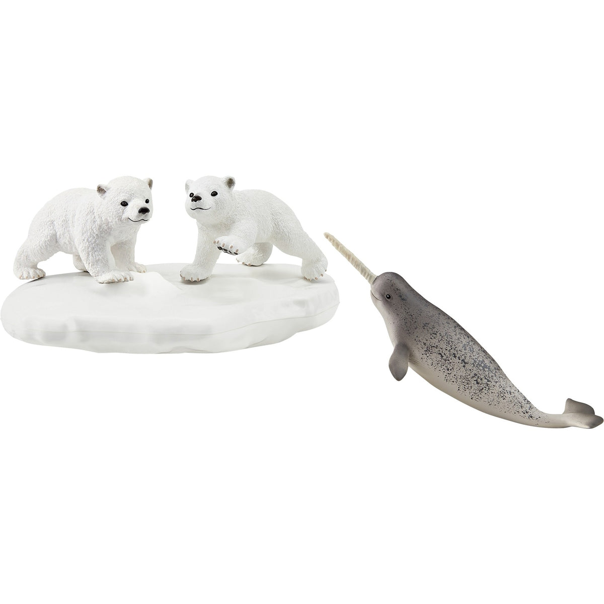 Schleich wild life - figura de juguete de fiesta con tobogán de osos polares