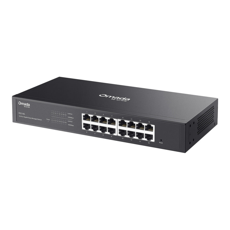 Tp-Link Omada ES216G Conmutador Gigabit de fácil administración de 16 puertos (negro)