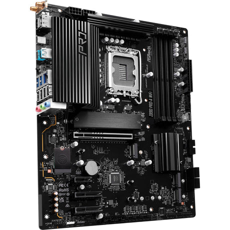 Placa base Asrock Z890 Pro-A WiFi Socket 1851 (negra, RAID, 2.5GB-LAN, WiFi 6e, BT, Sonido, ATX)
