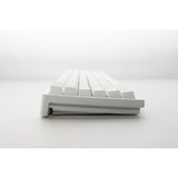 Teclado mecánico para juegos Ducky zero 6108 blanco puro rgb (blanco, diseño estadounidense (qwerty), azul cherry mx2a, 100%, leds rgb, pbt de doble disparo, intercambio en caliente, 2,4 ghz | bluetooth | usb-c)