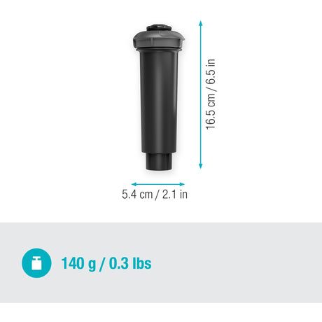 Aspersor emergente Gardena md180 (gris negro, distancia de pulverización entre 5 m y 7,5 m)
