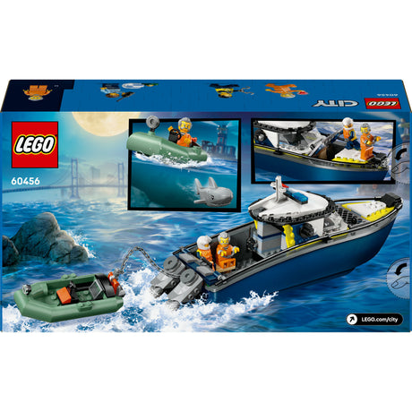 Persecución en la ciudad de Lego® con barco de la policía, realmente flota - 60456