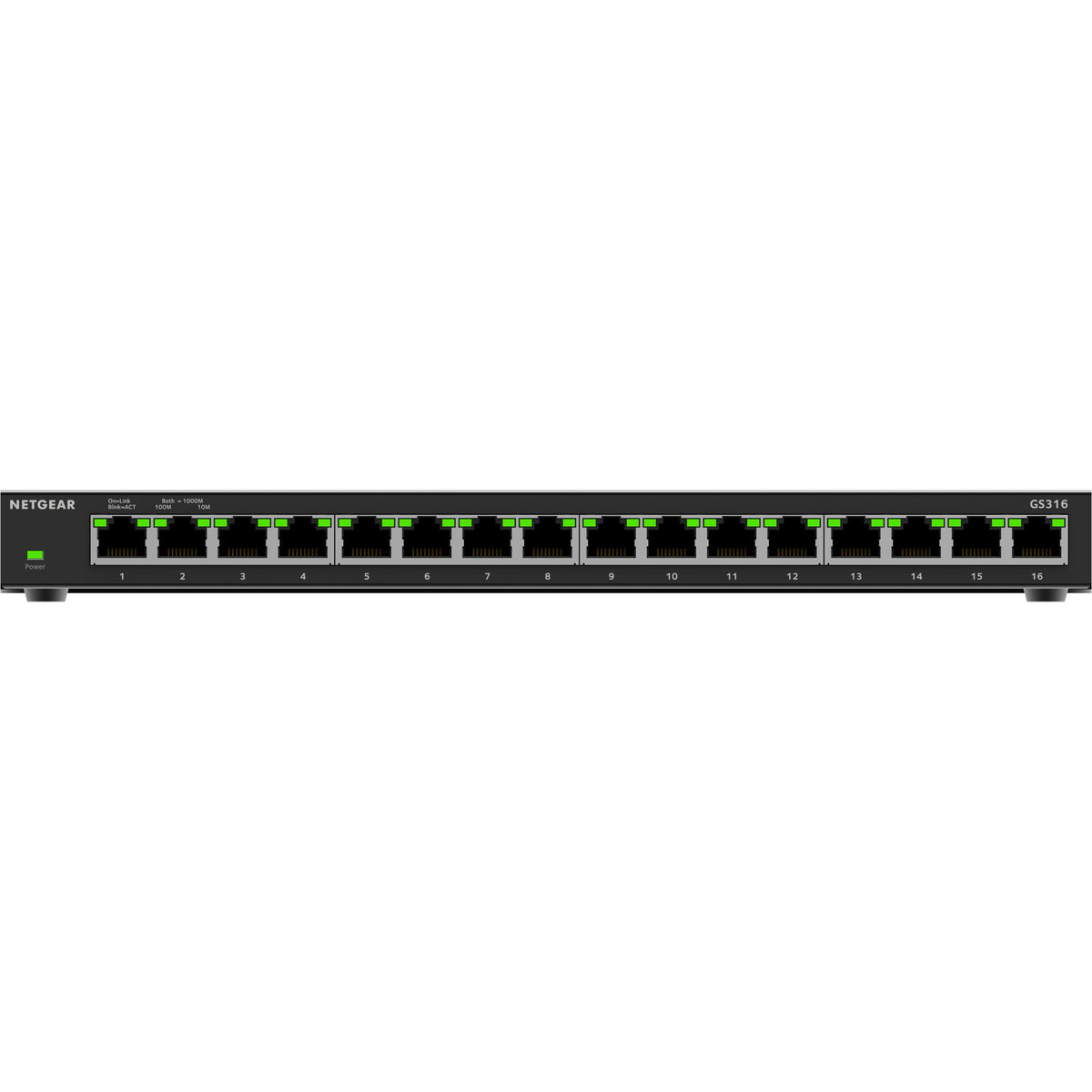 Conmutador Netgear gs316v3 (negro)