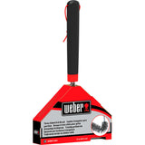 Weber Cepillo de limpieza de tres lados cepillo para limpiar parrilla (negro rojo, 30 cm)