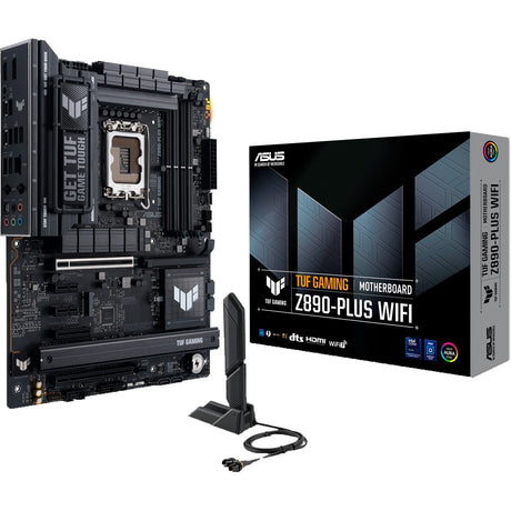 Placa base Asus Tuf Gaming Z890-Plus WiFi Socket 1851 (RAID, 2.5GB-LAN, WiFi 7, BT, Sonido, ATX)