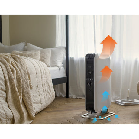 Molino de aire suave wifi radiador de aceite oil2000wifi3 negro (blanco negro, 2000w)