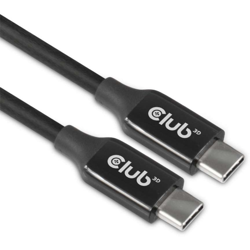 Club 3D USB-C 3.2 gen2 > Cable bidireccional activo USB-C (negro, 5 metros, 8k 60hz)