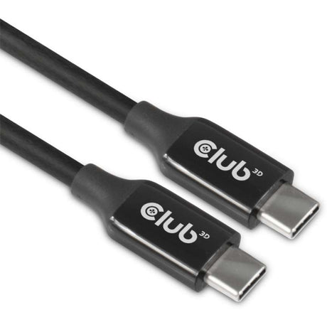 Club 3D USB-C 3.2 gen2 > Cable bidireccional activo USB-C (negro, 5 metros, 8k 60hz)