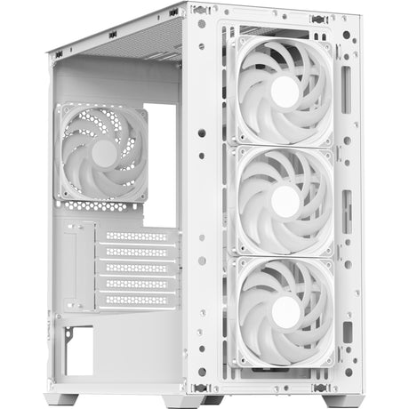 Carcasa mini torre Aerocool b301a (blanca | 1x USB-A | 1x USB-C | RGB)