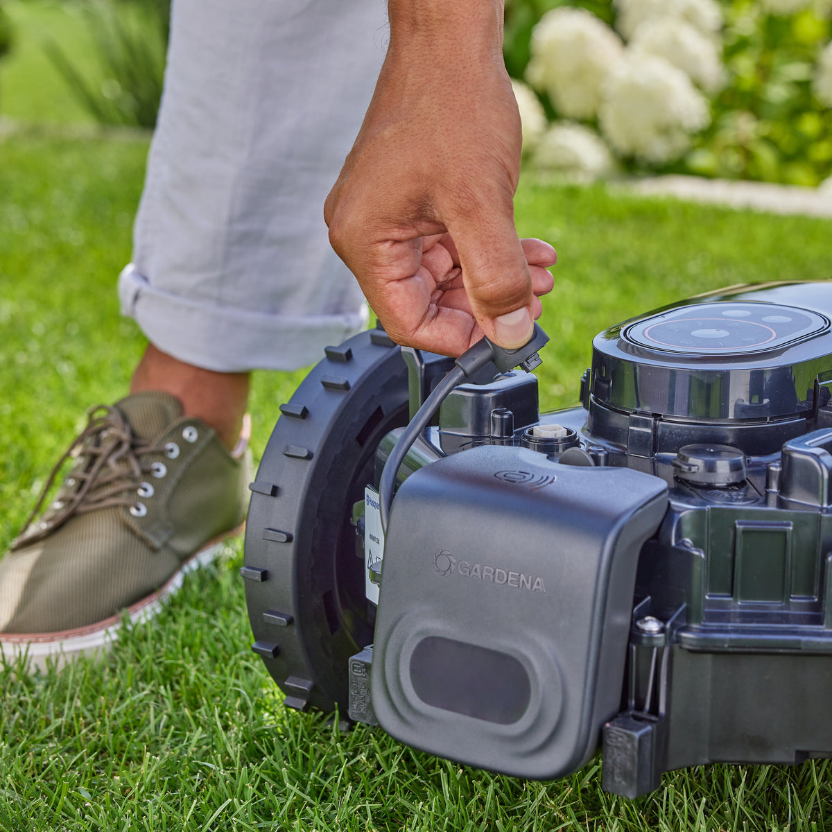 Radar anticolisión Gardena para sensor de cortacésped robótico (inteligente) Sileno (para cortacésped robótico inteligente Sileno pro, max, gratis)