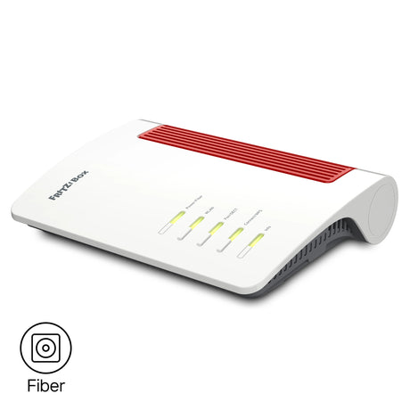 ¡Fritz! Enrutador de fibra óptica internacional box 5690 xgs edition (blanco rojo, wi-fi mesh, 10 gbit s)
