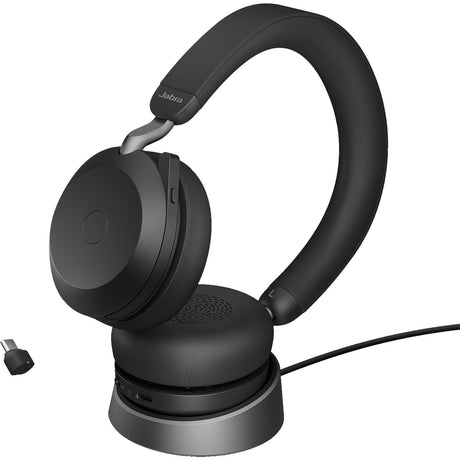 Auriculares supraaurales Jabra evoluciona2 75 (negro, link380c, equipos de microsoft)