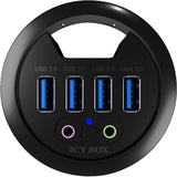 Hub USB Icy Box ib-hub1403a (negro)