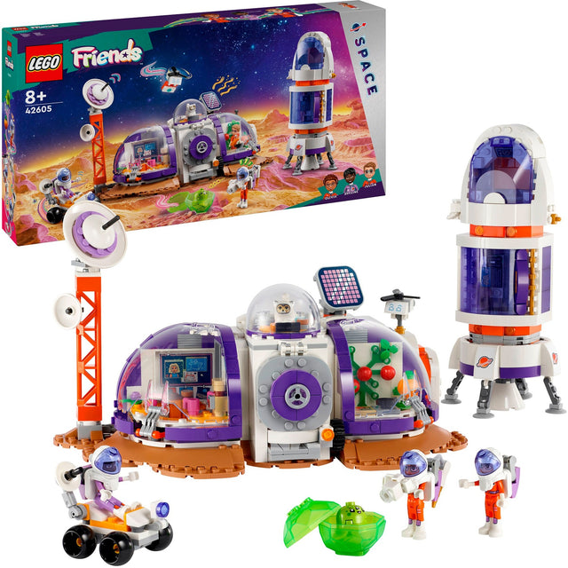 Lego friends - juguete de construcción de cohetes y base espacial en Marte (42605)