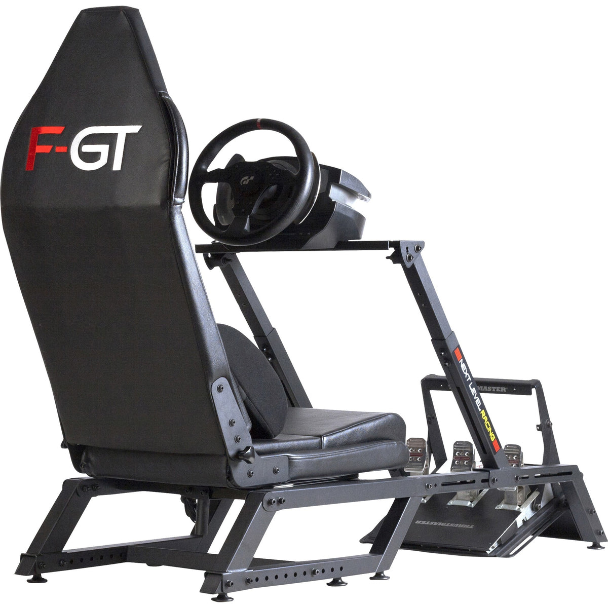 Simulador de carreras de cabina de simulador f-gt formula y gt de carreras de siguiente nivel (negro (mate))