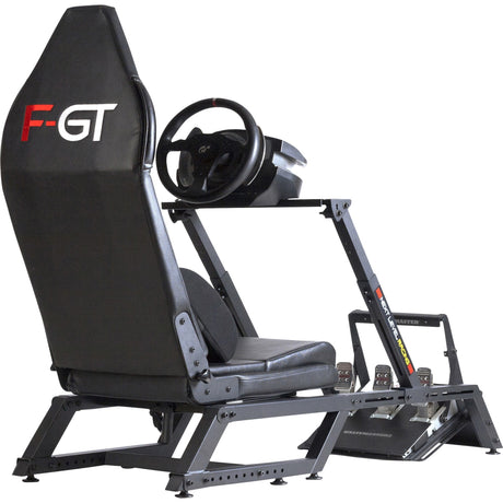 Simulador de carreras de cabina de simulador f-gt formula y gt de carreras de siguiente nivel (negro (mate))