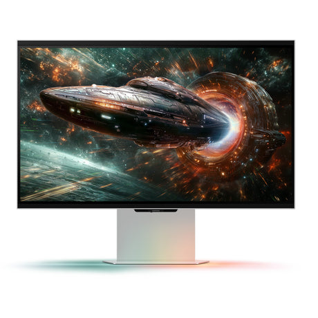 Monitor de juegos Samsung Odyssey 3D G90XF 27 4K UHD (plateado, 2x HDMI, DisplayPort, 2x USB-A, USB-B, 165 Hz)
