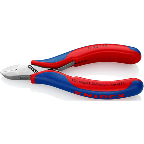 Alicates de corte lateral para electrónica Knipex 7722115