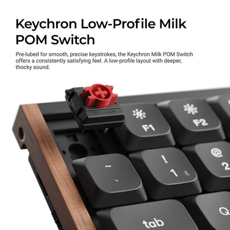 Teclado mecánico personalizado inalámbrico Keychron k3 max se qmk (negro, diseño estadounidense (qwerty), milk pom banana, 75%, rgb, intercambio en caliente, 2,4 ghz | bluetooth 5.3 | usb-c)