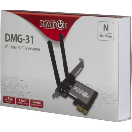 Adaptador pcie inalámbrico n inter-tech dmg-31 adaptador wlan