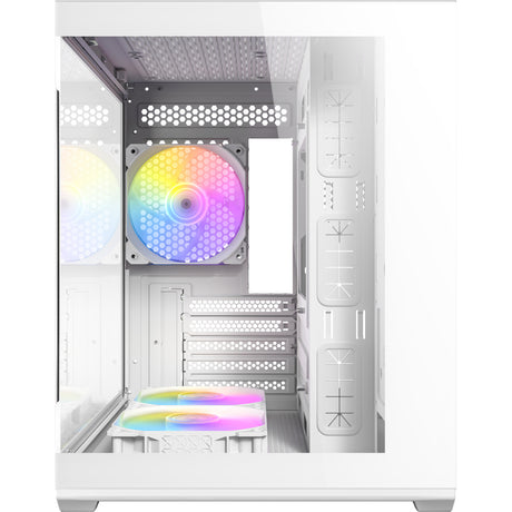 Carcasa mini torre antec cx60m argb (blanco | 3x usb-a | rgb | vidrio templado)