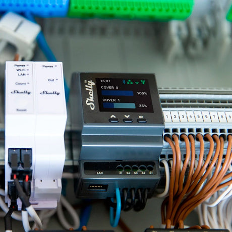 Shelly pro controlador pm de doble cubierta bluetooth, wifi
