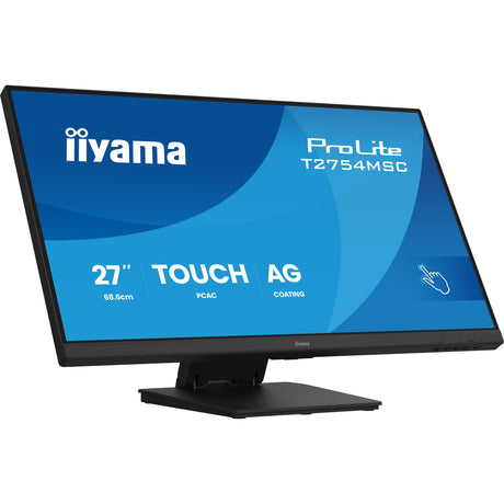 Monitor de pantalla táctil Iiyama prolite t2754msc-b2ag 27 (negro (mate), táctil, VGA, HDMI, audio, USB)