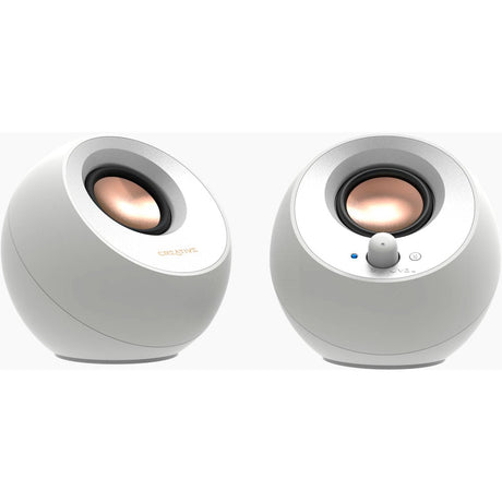 Altavoz para PC Creative Pebble V3 (blanco, Bluetooth, USB-C, Aux)